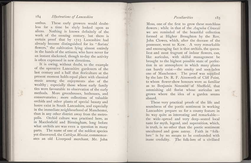 Oldham Historical Research Group - LANCASHIRE - Brief Historical and Descriptive Notes by by Leo H. Grindon  Pub. 1892