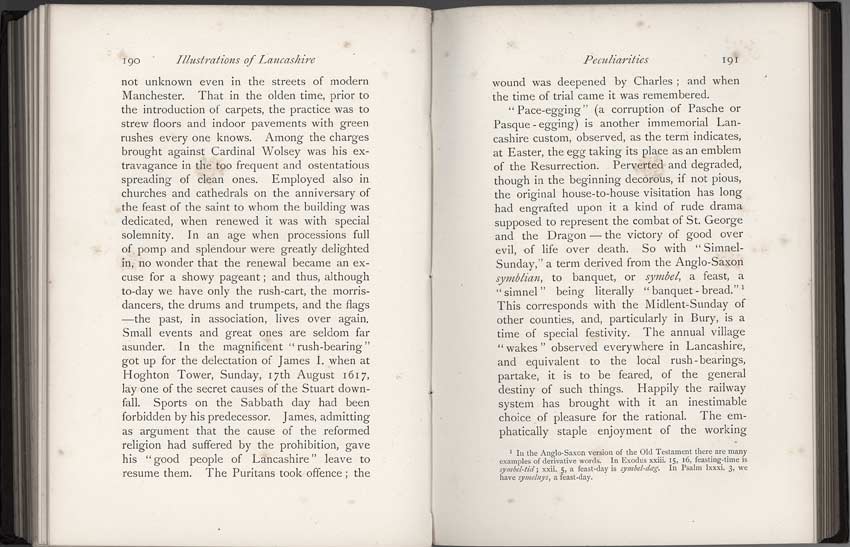 Oldham Historical Research Group - LANCASHIRE - Brief Historical and Descriptive Notes by by Leo H. Grindon  Pub. 1892