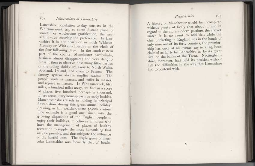 Oldham Historical Research Group - LANCASHIRE - Brief Historical and Descriptive Notes by by Leo H. Grindon  Pub. 1892