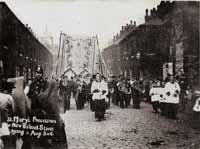 Oldham- blessing of the foundation stone of St. Mary's School in 1913. 
