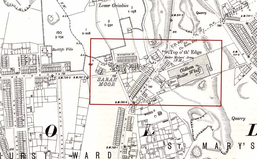 Map of the locality 1907