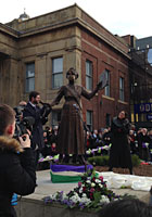 Unveiling of the Statue of Oldham Suffragette, Annie Kenney 