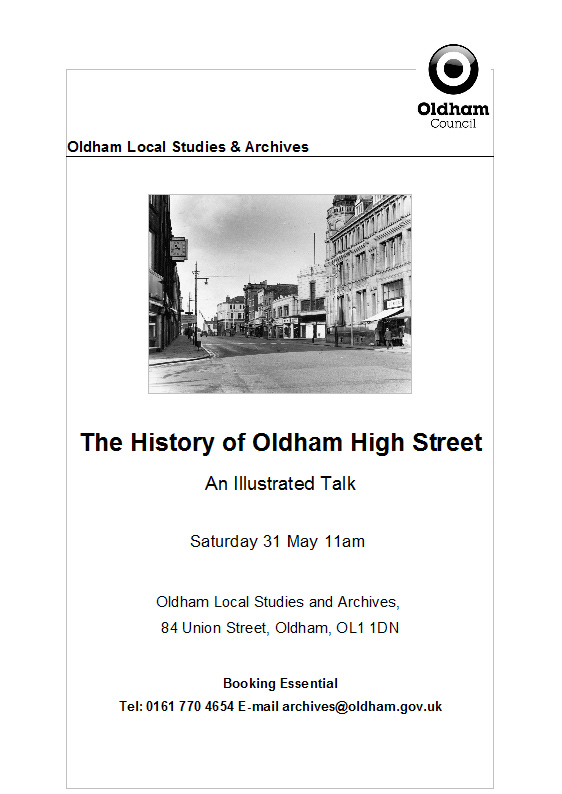 'The HISTORY OF OLDHAM HIGH STREET'