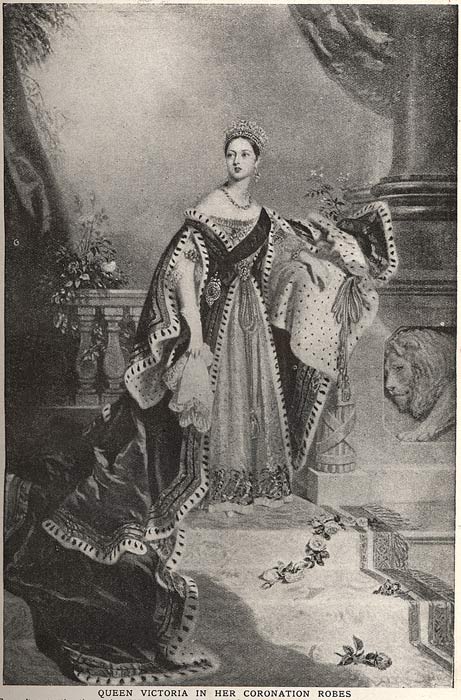 Queen victoria in Coronation robes 1838